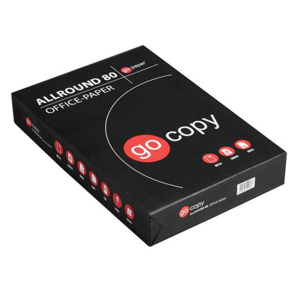 1 Palette Kopierpapier go copy Allround 80, Din A4, 75g/m², 500 Blatt, Karton 5 x 500 Blatt, Pal= 40 Kartons